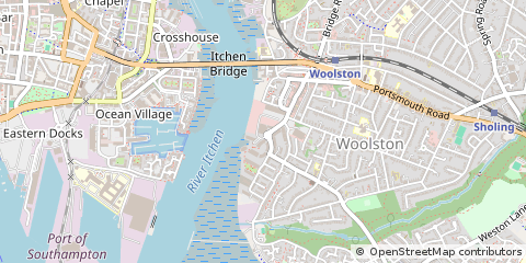 Map of Southampton, Hampshire
