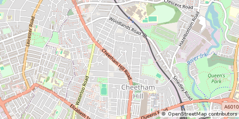Map of Manchester
