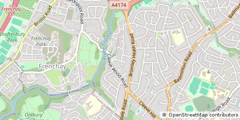 Map of Bristol, South Gloucestershire