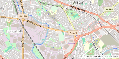Map of Wolverhampton, West Midlands