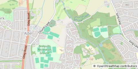 Map of Leeds, West Yorkshire