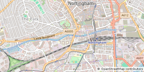 Map of Nottinghamshire