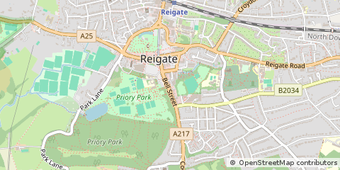 Map of Surrey