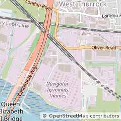 Map of Grays, Essex