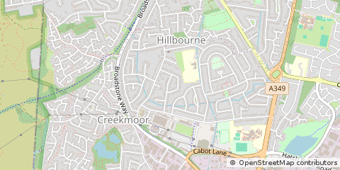 Map of Poole, Dorset