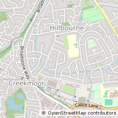 Map of Poole, Dorset