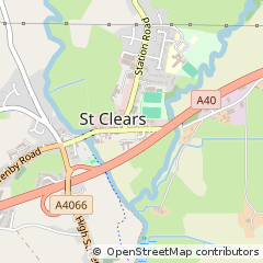 Map of ST Clears, Carmarthenshire