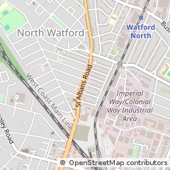 Map of Watford, Herts