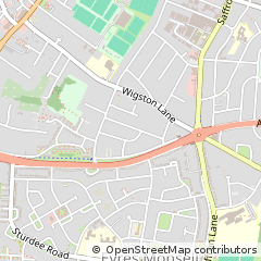 Map of Leicester, Leicestershire