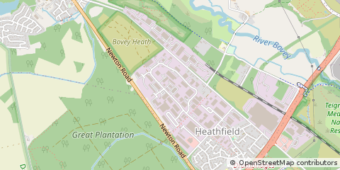Map of Newton Abbot, Devon