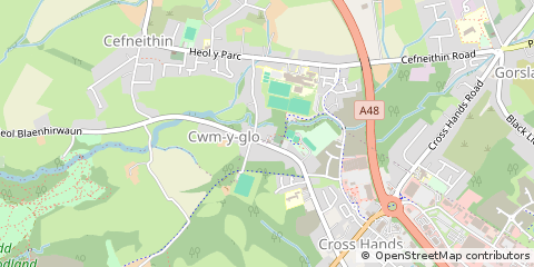 Map of Llanelli
