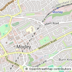 Map of Leeds, West Yorkshire