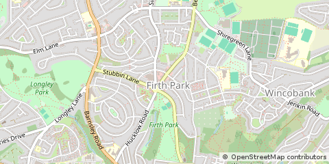 Map of Sheffield