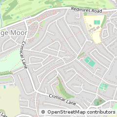 Map of Sheffield, South Yorkshire