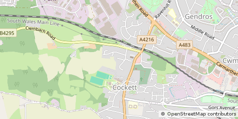Map of Swansea