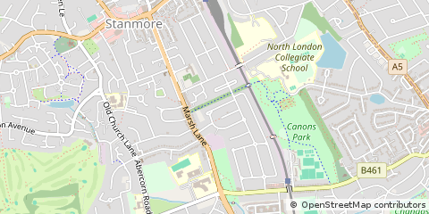 Map of Edgware, Middlesex