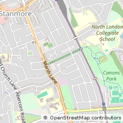 Map of Edgware, Middlesex
