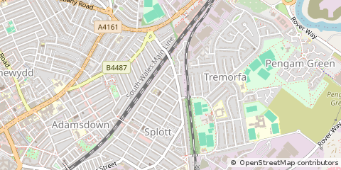 Map of Cardiff