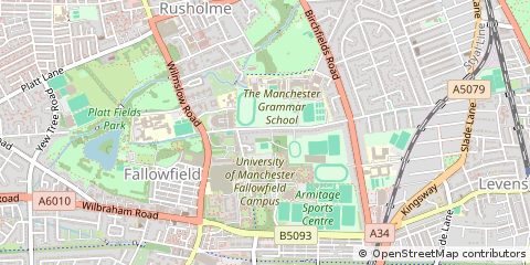 Map of Manchester