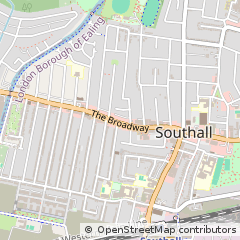 Map of Southall, Middlesex