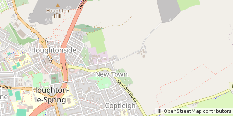 Map of Houghton-LE-Spring, Tyne & Wear