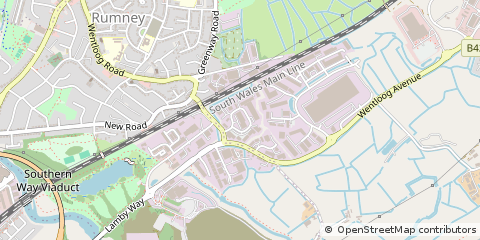 Map of Cardiff, South Wales