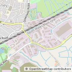 Map of Cardiff, South Wales