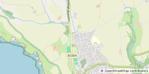 Map of Porthleven, Cornwall