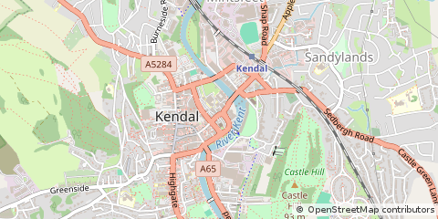 Map of Kendal, Cumbria