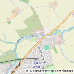 Map of Huddersfield, West Yorkshire