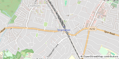 Map of Orpington, Kent