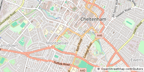Map of Cheltenham