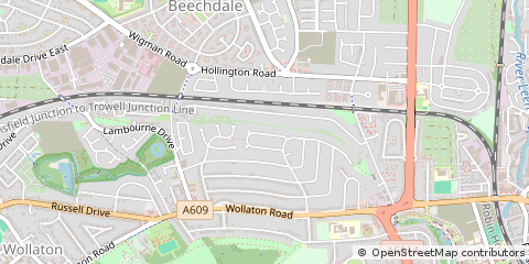 Map of Nottingham, East Sussex