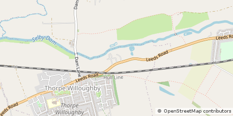 Map of Selby, North Yorkshire