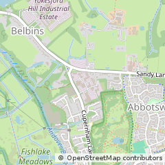 Map of Romsey, Hampshire