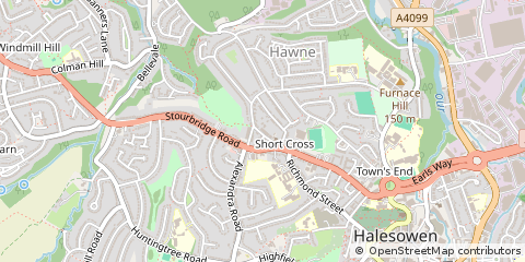 Map of Halesowen