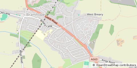 Map of Leeds, Yorkshire