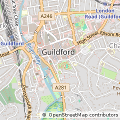Map of Guildford, Surrey