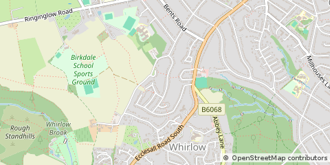 Map of Sheffield
