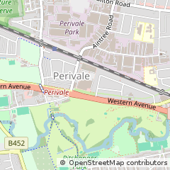 Map of Greenford, Middlesex
