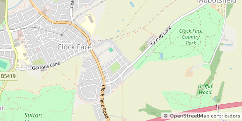 Map of ST. Helens, Merseyside