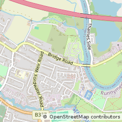 Map of Chertsey, Surrey
