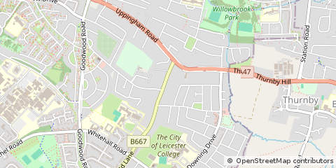 Map of Leicester