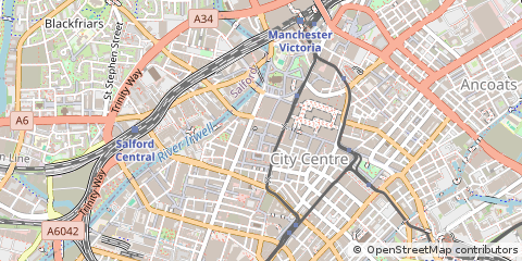 Map of Manchester