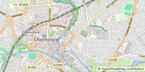 Map of Chelmsford, Essex