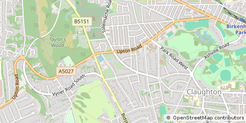 Map of Prenton, Merseyside