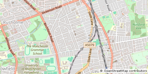 Map of Manchester