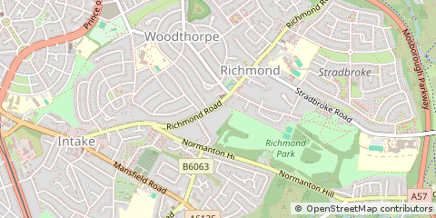 Map of Sheffield