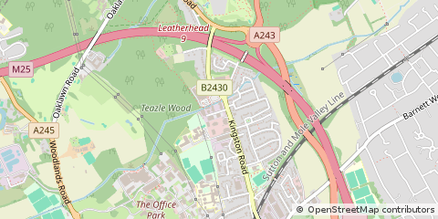 Map of Leatherhead