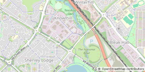 Map of Milton Keynes